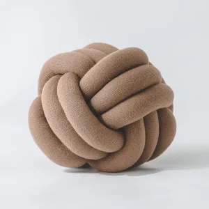 Coussin En Nœud Marron