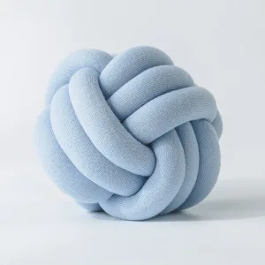 Coussin En Nœud Bleu Clair