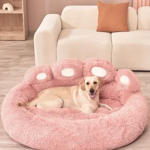 Coussin Douillet En Peluche Pour Chats Et Chiens Rose