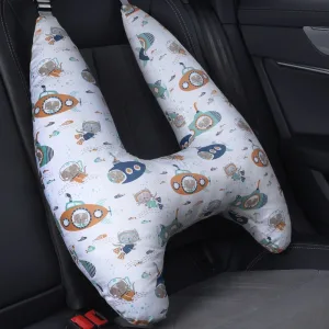 Coussin De Voyage Enfant En U Blanc Émotif Sousmarin