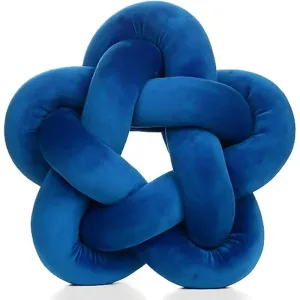 Coussin En Nœud Étoile Bleu