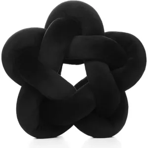 Coussin En Nœud Étoile Noir