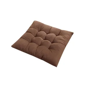 Coussin Carré Antidérapant Marron