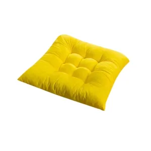 Coussin Carré Antidérapant Jaune
