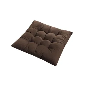 Coussin Carré Antidérapant Marron Foncé