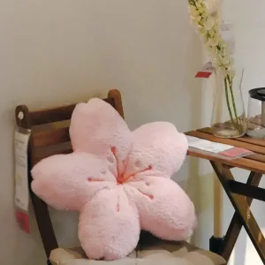 Coussin Pétale De Fleur De Cerisier Rose