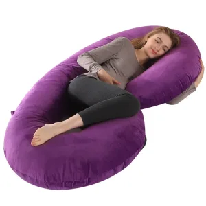 Grand Coussin De Grossesse C Multifonctions Violet Foncé