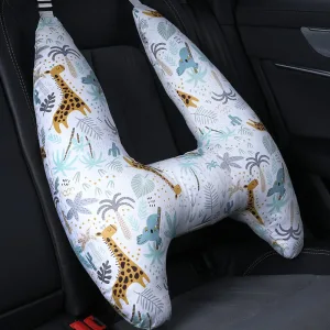 Coussin De Voyage Enfant En U Blanc Émotif Girafe