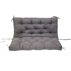 Coussin Imperméable Banc Jardin Gris Foncé