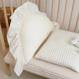 Coussin Bébé Avec Volants Beige