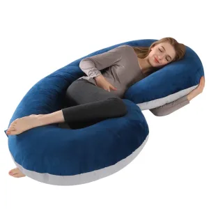 Grand Coussin De Grossesse C Multifonctions Bleu Marine