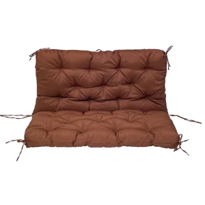 Coussin Imperméable Banc Jardin Marron Foncé