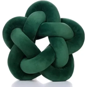 Coussin En Nœud Étoile Vert