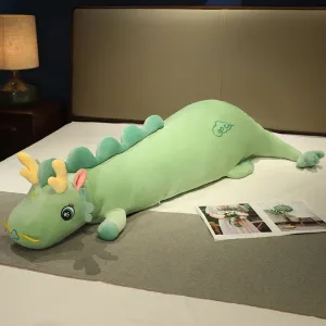 Coussin Peluche Dragon Vert