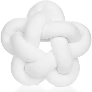 Coussin En Nœud Étoile Blanc