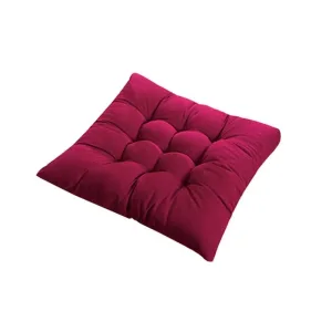 Coussin Carré Antidérapant Rouge Foncé