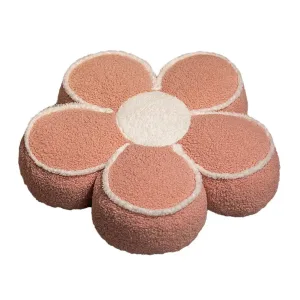 Coussin En Forme De Fleur Peluche Rose