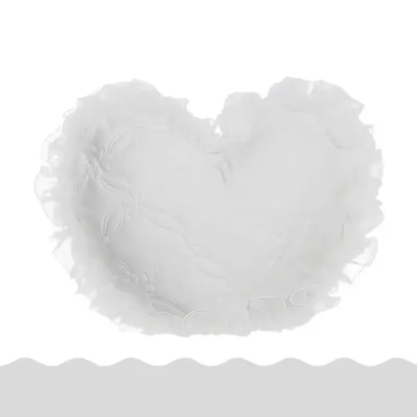 Coussin En Dentelle Blanche Style Princesse Coeur