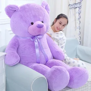 Coussin - Peluche Teddy Lavande Géant 100120cm